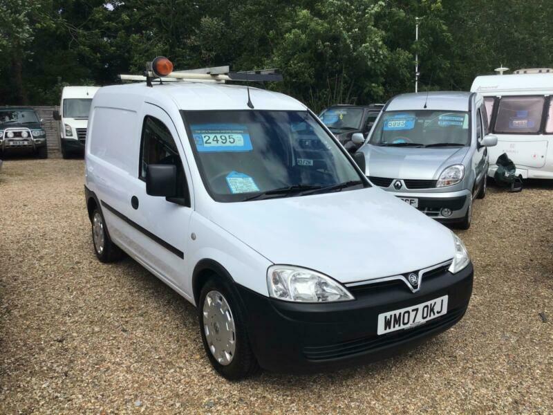 white vauxhall combo van